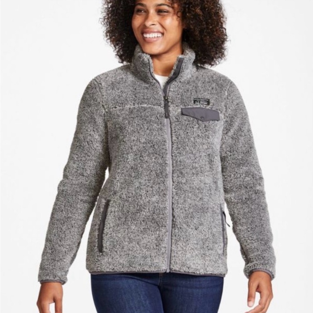 🍁C045 - L.L.Bean Gray Fleece Jacket